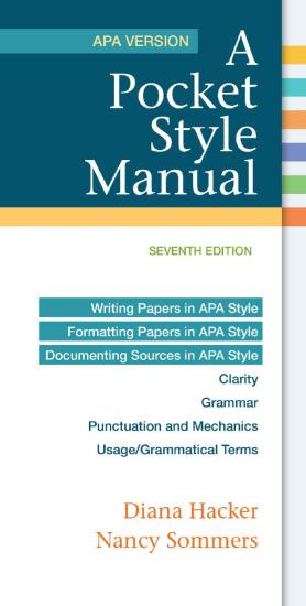 A Pocket Style Manual, APA Version